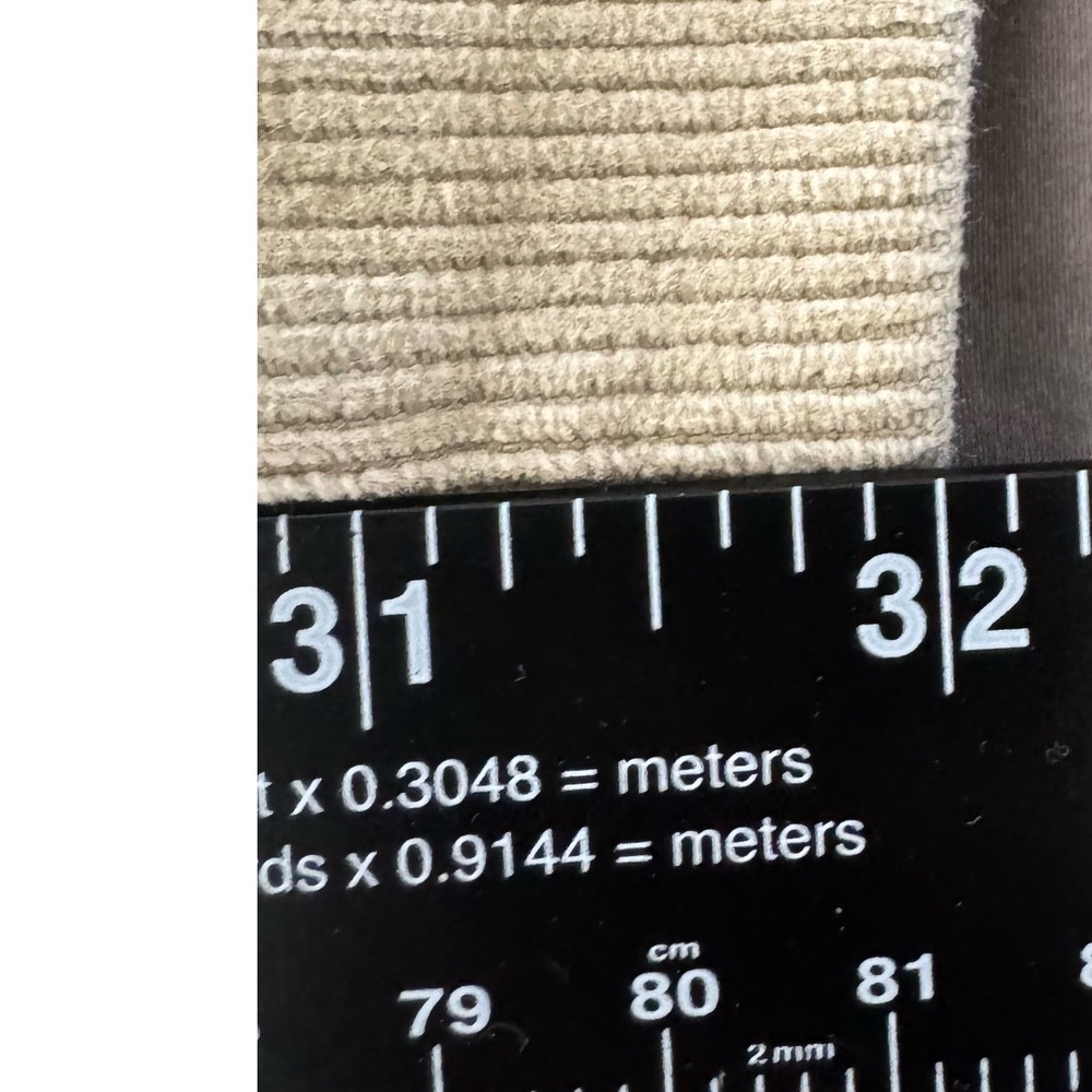 American Eagle Tan Corduroy Flare Pants Low Rise Y2K Size 8 Long Beige - Picture 7 of 8